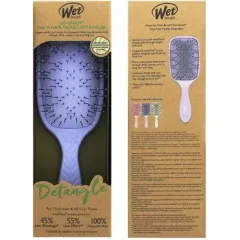 Wet Brush hairbrush Purple Go Green Thick Hair Paddle Detangler thumbnail 2