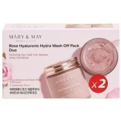 MARY & MAY Rose Hyaluronic Hydra Wash Off Pack Duo mask set thumbnail 2