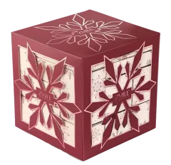 ZMILE COSMETICS Advent Calendar Snow Flake Cube Cherry Red thumbnail 3