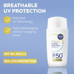 Nivea Skin cream Specialist Invisible Daily Fluid SPF 50+ 40 ml thumbnail 5