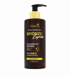 Vivaco rozjasňující tělové mléko s glitry 300 ml Bronze Express thumbnail 1