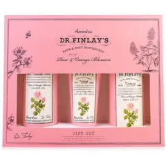 Accentra Accentra bath set DR. FINLAY`S in a gift box rose and orange blossom, shower gel 240ml, body lotion 190ml, hand and nail cream 60ml thumbnail 3