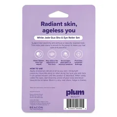 PlumBeauty Massage Roller and Gua sha Rock & Roll Set 4