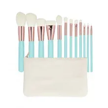 Mimo Cosmetics Makeup Brush Set Turquoise 12 Pcs 1