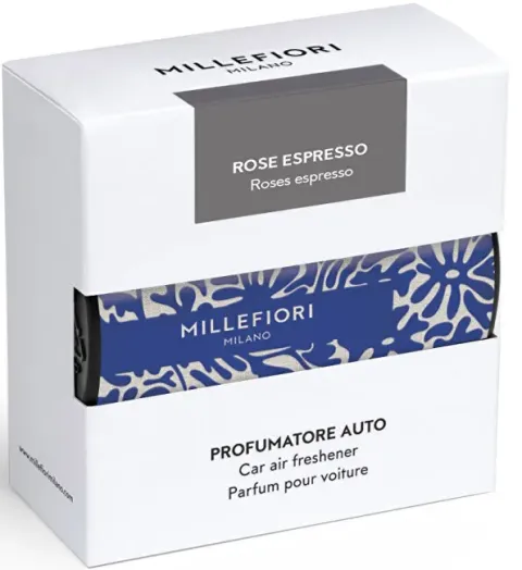 Car fragrance Textile Floral Rose Espresso - blue