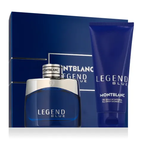 Set Montblanc: Legend Blue, Eau De Parfum, For Men, 50 ml + Legend Blue, Cleansing, Shower Gel, All Over The Body, For All Skin Types, 100 ml