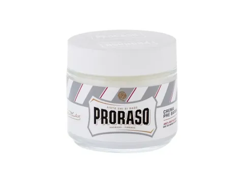 White pre-shave cream