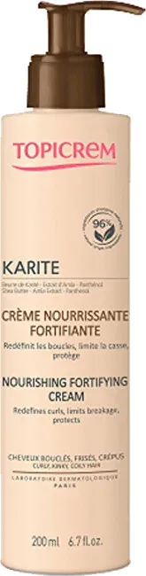 Leave-in care for curly and frizzy hair Karite (Nourishing Fortifying Cream) 200 ml