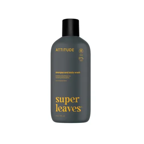 Natural Men´s Shampoo and Body Wash 2in1 Super Leaves (Shampoo &amp; Body Wash) 473 ml