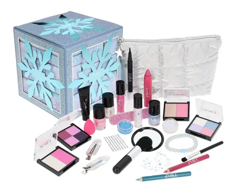 Advent Calendar Snow Flake Cube Ice Blue
