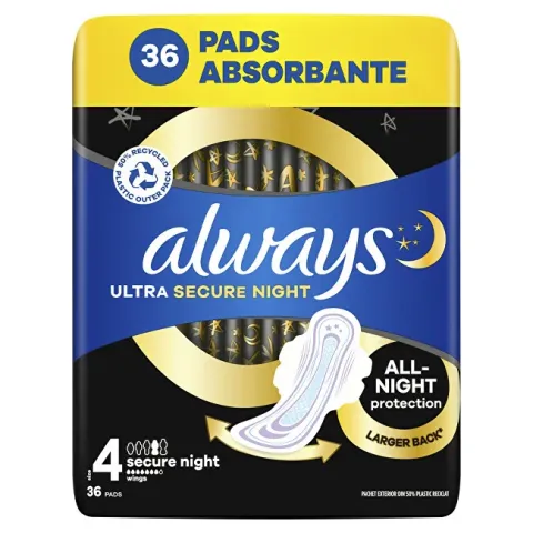 Ultra Secure Night sanitary pads 36 pcs