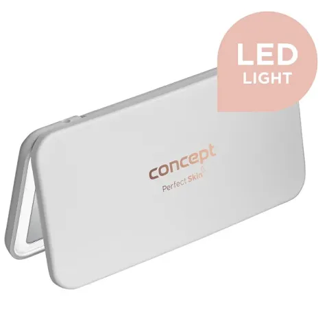 Cosmetic pocket mirror with LED lighting white KZ2010
