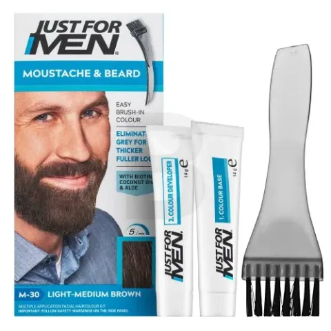 Moustache &amp; Beard Color M30 Light-Medium Brown
