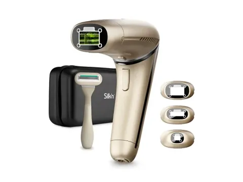 Silk´n 7 pulsed laser epilator with flexible Champagne head (600,000 pulses)