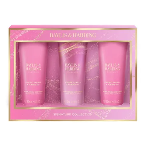 Jojoba, Vanilla &amp; Almond Oil Hand Cream Gift Set 3 pcs