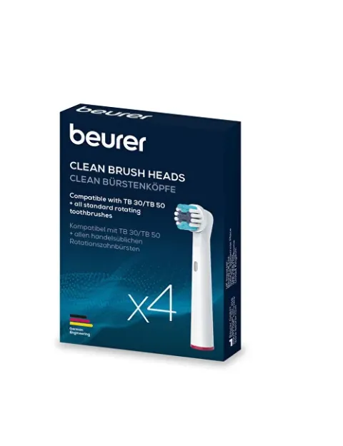 Clean replacement brush heads 4 pcs