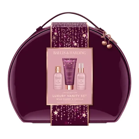 Gift set in a cosmetic bag Wild Cherry &amp; Vanilla 3 pcs