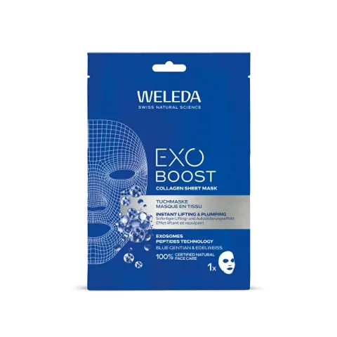 Collagen face mask Blue gentian and alpine edelweiss Mask 20 ml