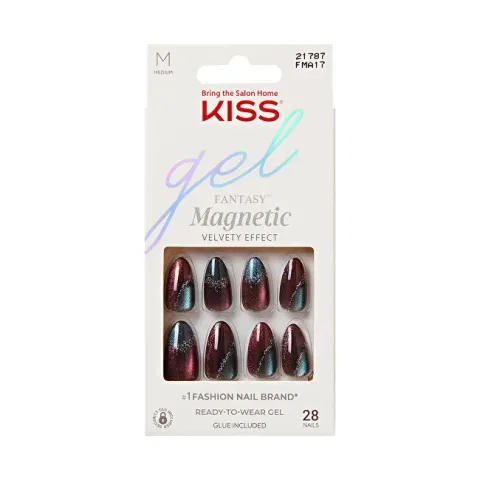 Artificial nails Gel Fantasy Magnetic - Moonlit Veil 28 pcs
