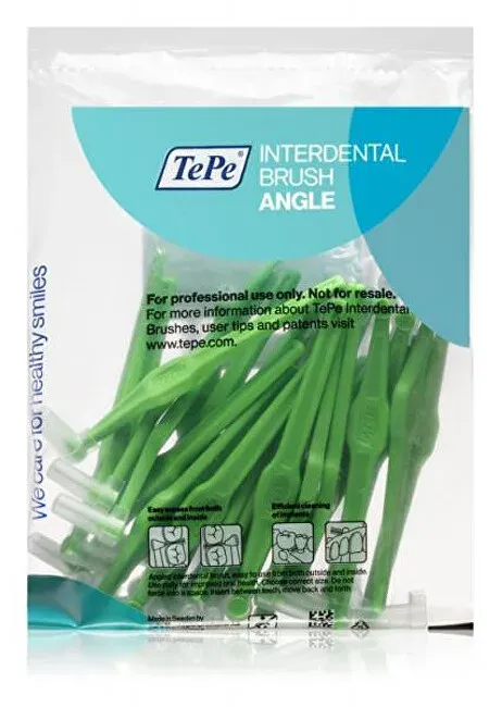 Interdental brushes Angle 0.8 mm green 25 pcs