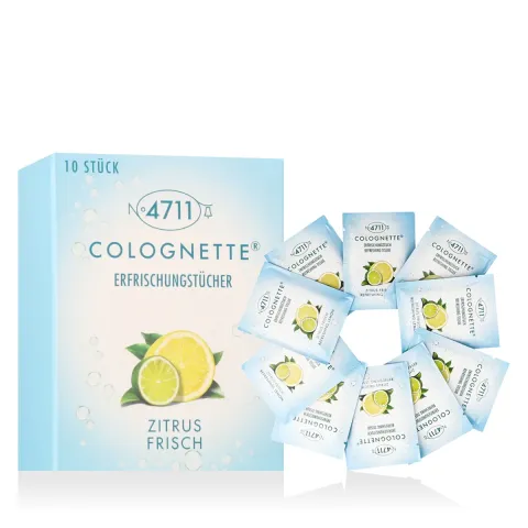 Set, 4711, Colognette Refreshing Lemon, Cleansing Wipes, 10 pcs
