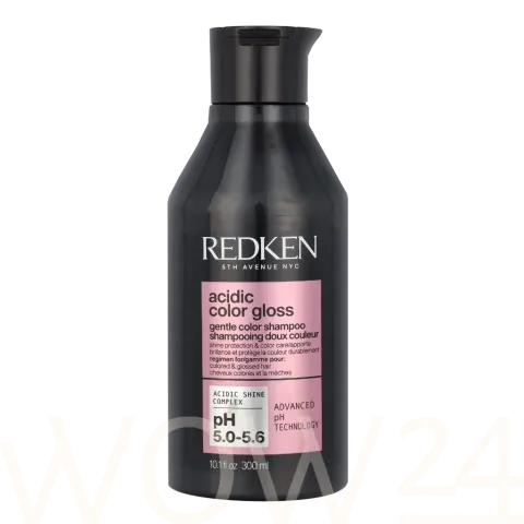 Acidic color gloss sulfate-free shampoo