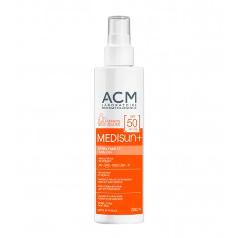 Sunscreen spray for body and face SPF 50+ Medisun Spray 200 ml