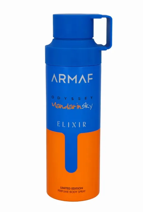 Armaf, Odyssey Mandarin Sky Elixir, Woody, Deodorant Spray, For Men, 200 ml