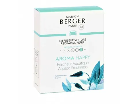 Aroma Happy Aquatic Fresheness Car Diffuser Recharge/Refill 2 pcs