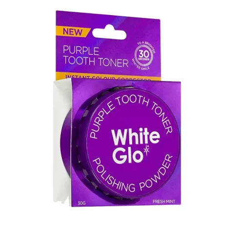 Purple tooth toner polishing powder