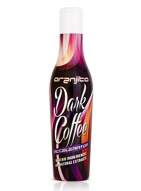 Solarium sunscreen with the aroma of coffee milk (Dark Coffee Accelerator) 200 ml