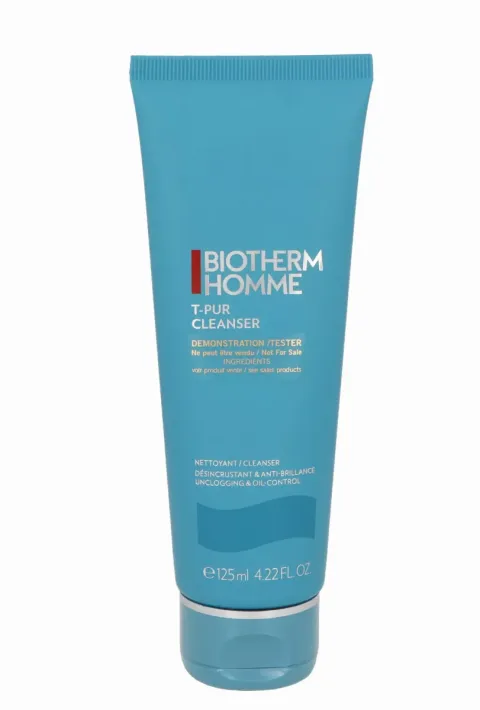 Tester Biotherm Homme T-Pur Cleanser Nettoyant Unclogging &amp; Oil-Control 125ml