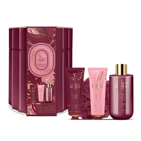 Gift set in a tin box Velvet Plum &amp; Soft Suede 4 pcs