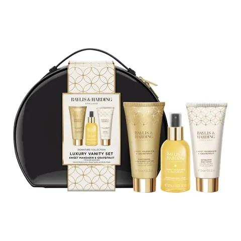 Baylis &amp; Harding Trio of body products in a cosmetic bag Mandarin &amp; Grapefruit 3pcs