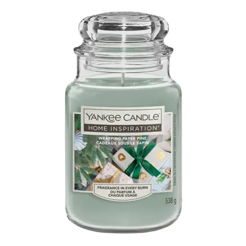 Home Inspiration large scented candle Wrapping Paper Pine 538 g
