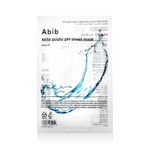 Mild Acidic pH Sheet Mask Aqua Fit