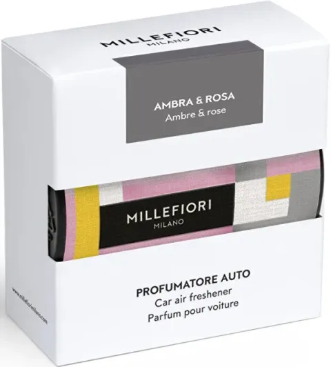 Car fragrance Textile Floral Ambra & Rosa - colorful