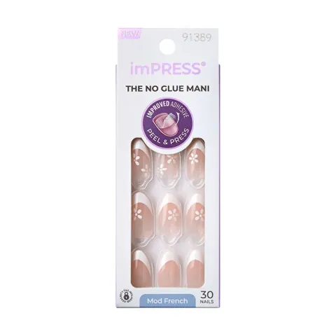 Kiss Adhesive nails ImPRESS Nails - Fearless 30 pcs