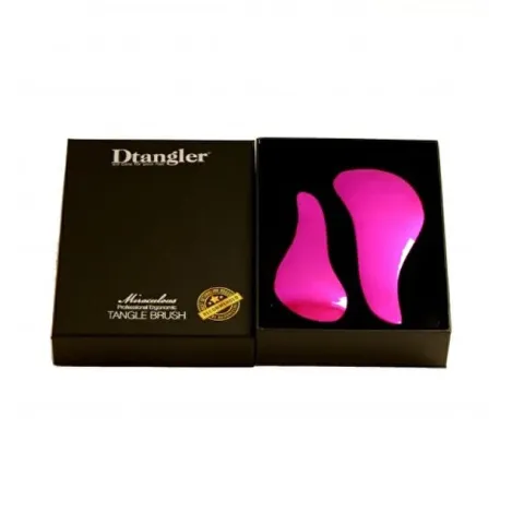 gift set of miraculous pink hair brushes