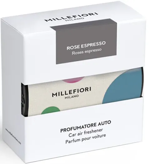 Car fragrance Textil Geometric Rose Espresso - colorful
