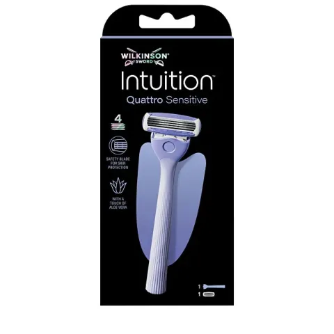 Intuition Quattro Sensitive razor + 1 head