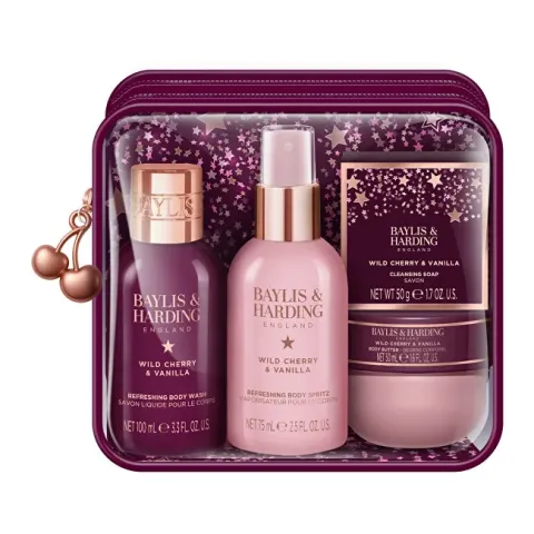Baylis &amp; Harding Body Care Set in a Bag Wild Cherry &amp; Vanilla 4pcs