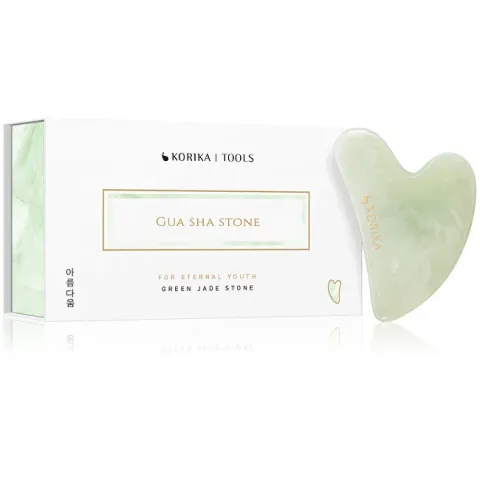 Gua Sha stone made of green jade (Gua Sha Stone)