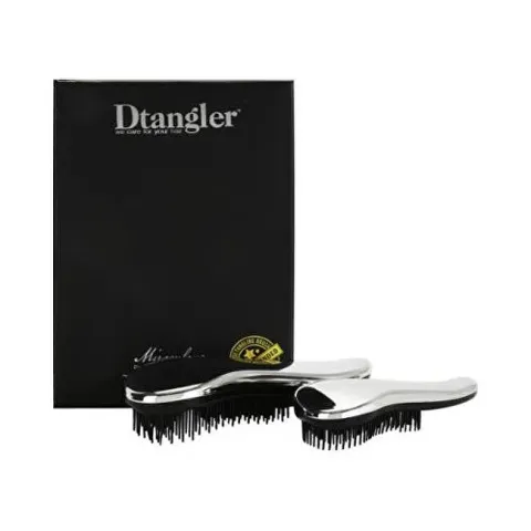 gift set of miraculous silver hair brushes