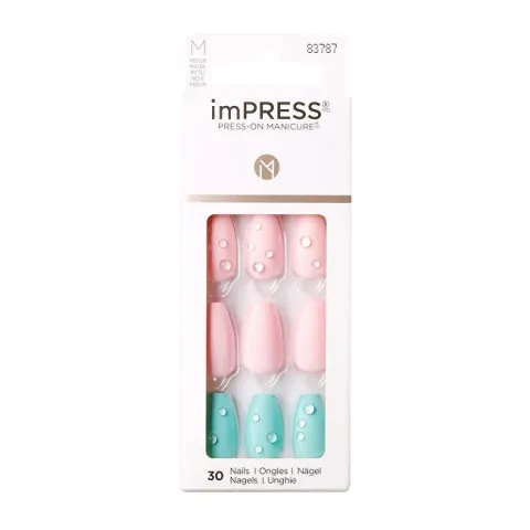 Kiss Self-adhesive nails imPRESS Nails Dew Drop 30 pcs