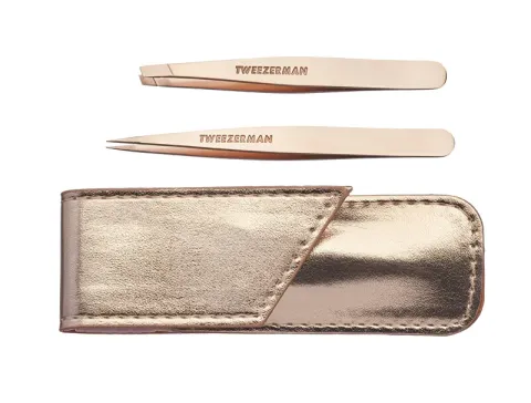 Tweezerman A set of tweezers in a Rose Gold case