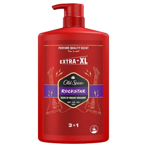Shower gel 3 in 1 Rockstar Body, Hair, Face Wash - 1000 ml