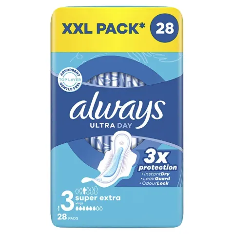 Ultra Day Super Extra Quatro sanitary napkins 28 pcs