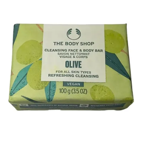 Olive Face and Body Bar Soap (Cleansing Face &amp; Body Bar) 100 g