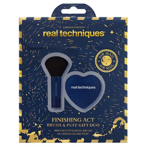 Finishing Act Brush and Puff Sponge Set